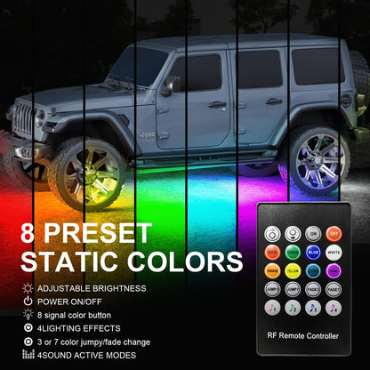 Екстериорна RGB светлина под Автомобил