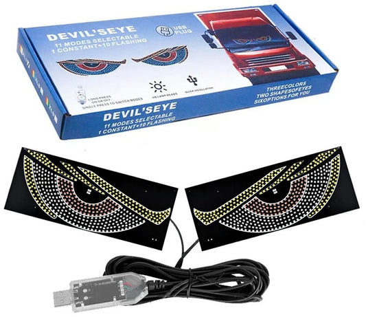 LED бар Светещи очи (Дяволски Очи) 30х12см.