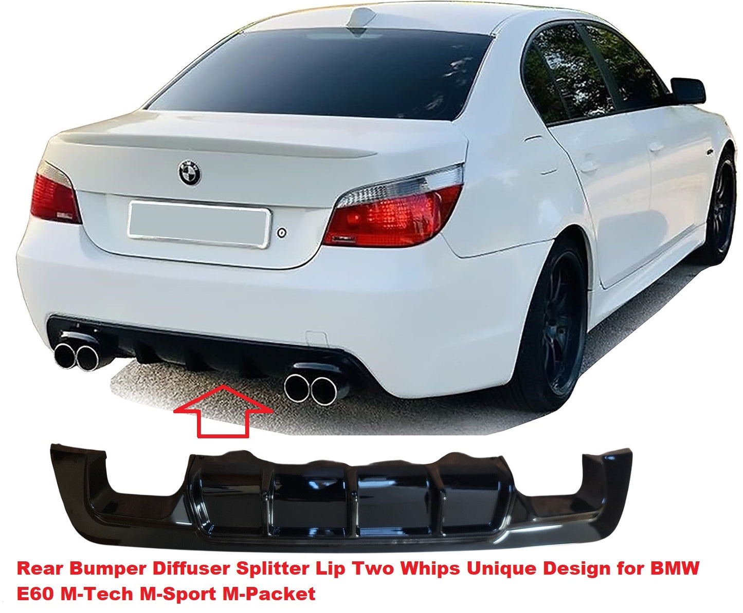 Дифузьор задна броня BMW 5 E60/E61 2002-2010